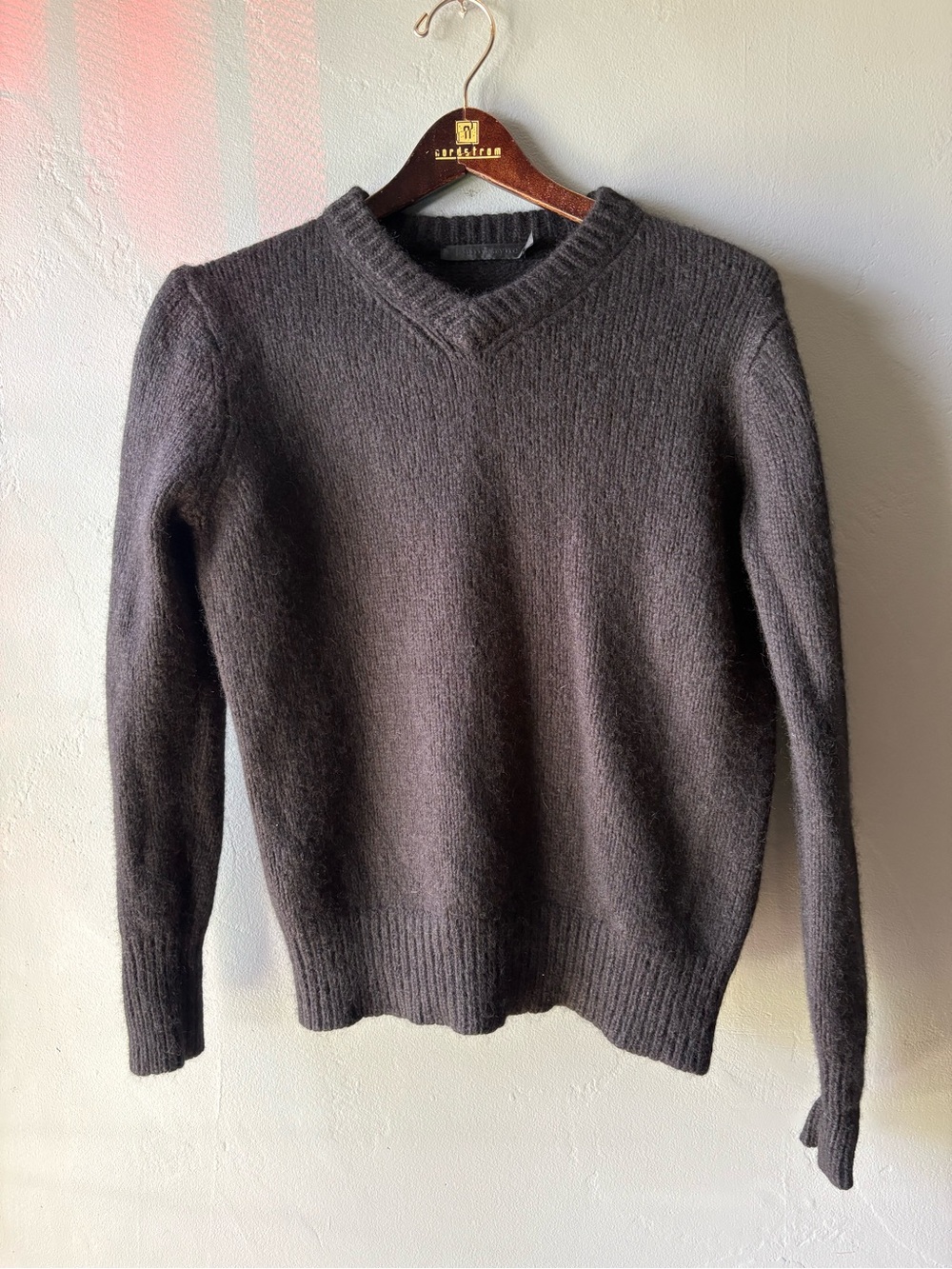 Jenni Kayne  Black Cashmere Kate V-Neck ~ XS